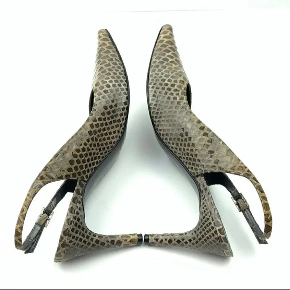 Stuart Weitzman heels 8.5 alligator print leather - Picture 6 of 12